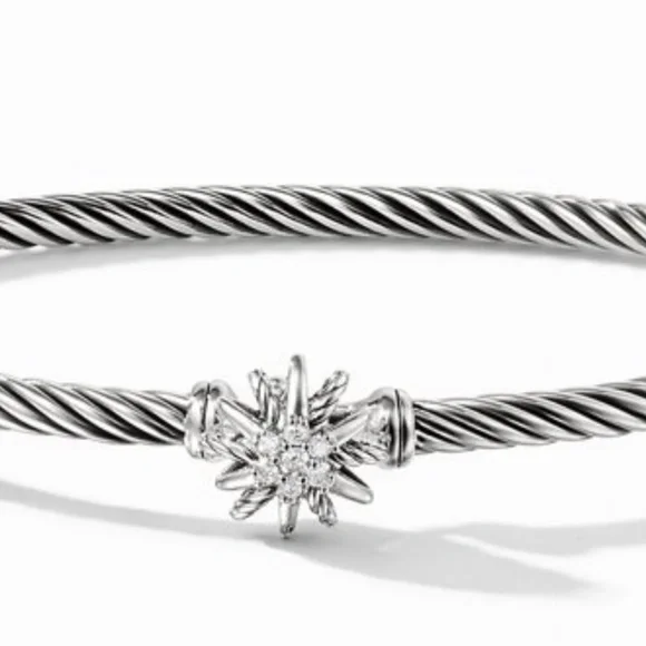 David Yurman silver bracelet Starburst with diamonds - Picture 3 of 15